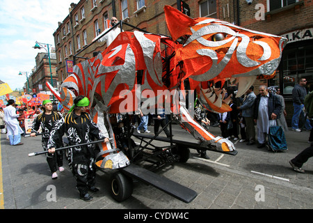 Mela Baishakhi Parade, Brick Lane, Londres Banque D'Images