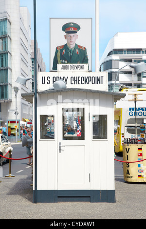 Checkpoint Charlie, Berlin Banque D'Images