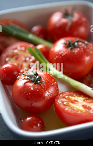 Prêt à rôtir les tomates Banque D'Images