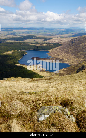 Loch Dungeon de Rhinns de Kells, Galloway Hills, Dumfries et Galloway, Écosse Banque D'Images