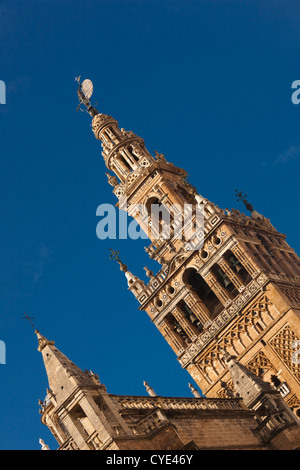 Espagne, Andalousie, région Province de Séville, Séville, la cathédrale et de la Giralda Banque D'Images