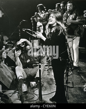 Sang Froid photo promotionnelle d'entre nous à propos du groupe rock 1976 avec Lydia pense au chant Banque D'Images