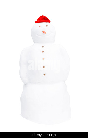 Du vrai bonhomme isolé sur un fond blanc avec clipping path Banque D'Images