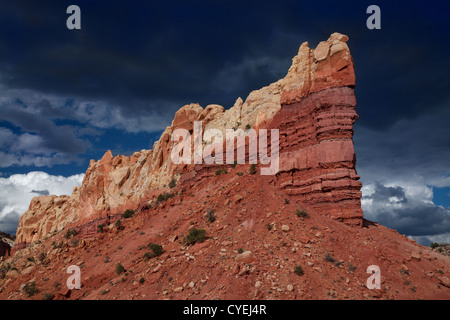 Red Rocks près de Abiquiu, Nouveau Mexique Banque D'Images