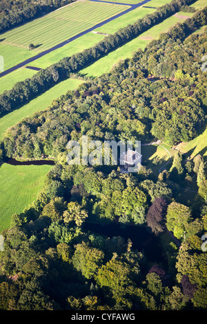 Les Pays-Bas, 's-Graveland, le domaine rural appelé Gooilust. Vue aérienne. Banque D'Images