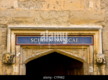Entrée de 1 e année inscrits Bodleian Library d'Oxford l'École de musique de l'Oxfordshire England Europe Banque D'Images