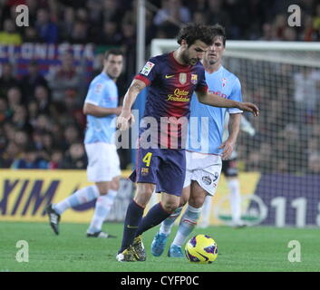 Barcelone, Espagne. 3 novembre 2012. La Liga. Photo montre en action Cesc Fabregas lors de match entre FC Barcelone contre Celta de Vigo à stade Nou Camp. Credit : Action Plus de Sports / Alamy Live News Banque D'Images