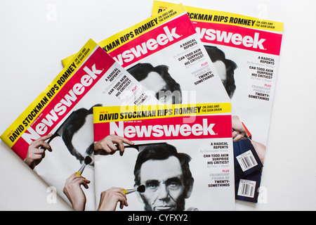 Des copies imprimées de Newsweek Magazine. Banque D'Images