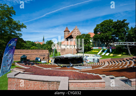 Olsztyn - précédemment Allenstein - dans le nord-est de la Pologne Banque D'Images