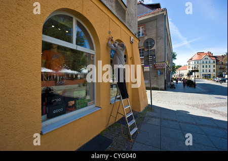 Olsztyn - précédemment Allenstein - dans le nord-est de la Pologne Banque D'Images