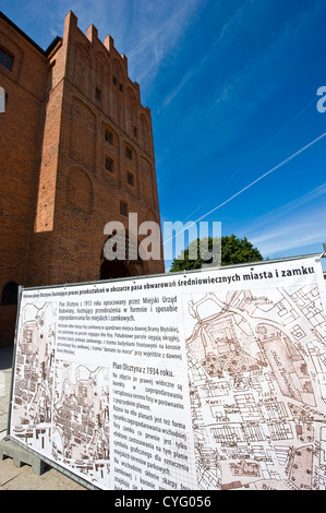 Olsztyn - précédemment Allenstein - dans le nord-est de la Pologne Banque D'Images