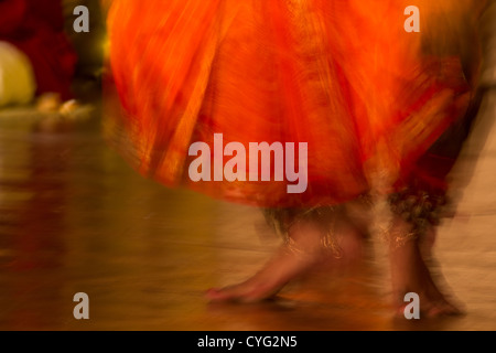 Performance Bharathanatyam Banque D'Images