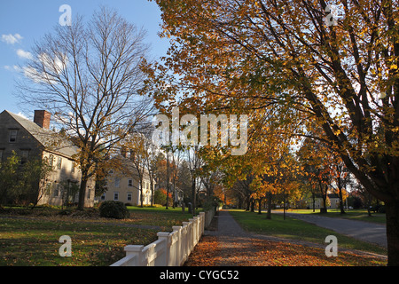 L'automne dans le village d'Old Deerfield, Massachusetts Banque D'Images