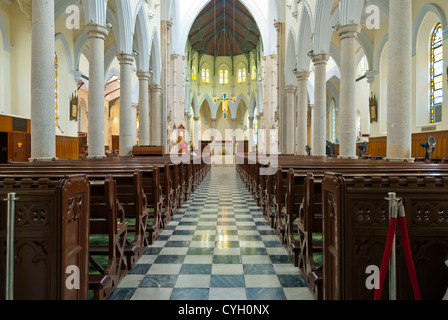 La cathédrale catholique de l'Immaculée Conception de Hong Kong, de l'intérieur Banque D'Images