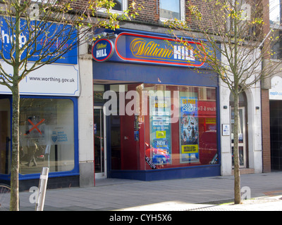 William Hill betting shop Worthing West Sussex UK Banque D'Images