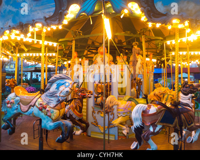 Bryant Park carousel à New York City Banque D'Images