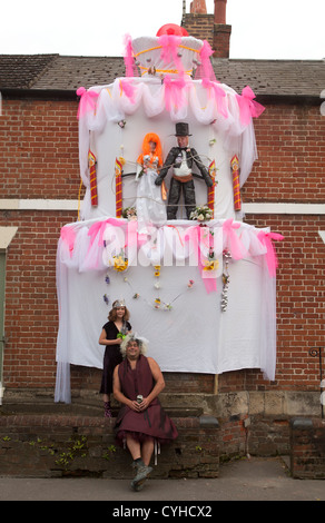 Décorations Carnaval Pewsey Banque D'Images