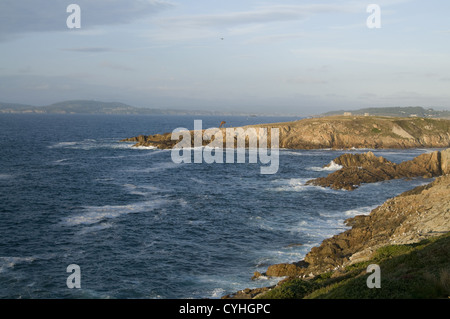 Côte près de la tour d'Hercule à La Corogne Banque D'Images