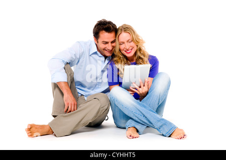 Couple using digital tablet Banque D'Images