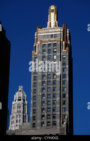 En tête de la feuille d'or & Carbone Carbide Building, Chicago, Illinois, l'Amérique Banque D'Images