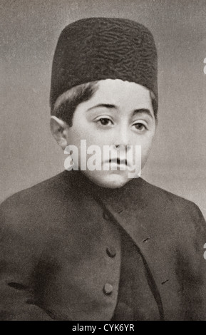 Ahmad Shāh Qājār, 1898 - 1930. Shah de Perse, (maintenant l'Iran) Banque D'Images