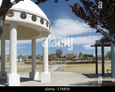 Veterans Memorial Park, un parc de la ville situé au 2651 Roadrunner Parkway à Las Cruces, Nouveau Mexique. Banque D'Images