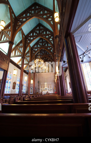 USA, Nevada. Saint Mary's dans les montagnes du Nevada, de l'Église première église catholique romaine 1868, Virginia City, Nevada. Banque D'Images