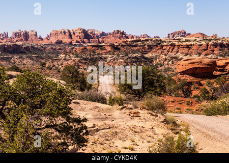 Needles District de Canyonlands National Park dans l'Utah. Banque D'Images