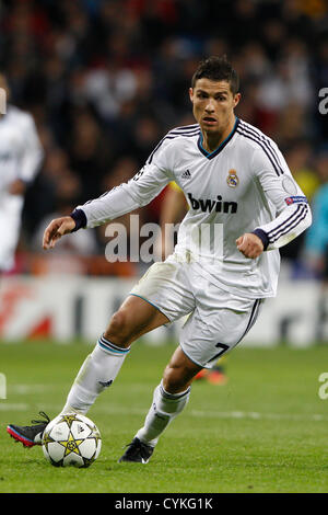 06.11.2012 Madrid, Espagne. Ligue des Champions Real Madrid CF vs Borussia Dortmund (2-2) à Santiago Bernabeu Stadium. La photo montre Cristiano Ronaldo (Real Madrid) Banque D'Images