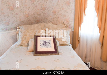 La Marilyn Monroe chambre à l'Edith Palmer's Country Inn, un style victorien construit en 1863, Virginia City, Nevada. Banque D'Images