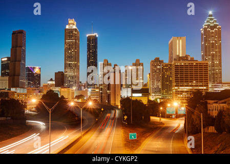 HDR de Atlanta Skyline Banque D'Images