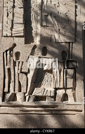 Monument à Christophe Colomb, de la Plaza de Colon, le centre de Madrid, Espagne, Espana Banque D'Images