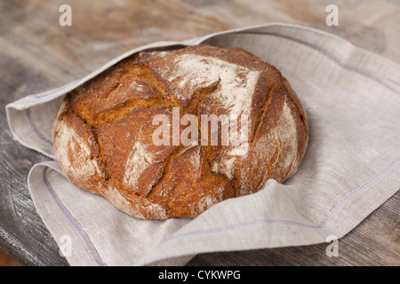 Miche de pain au levain Banque D'Images