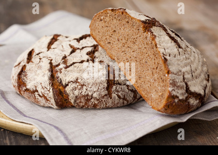 Miches de pain au levain Banque D'Images