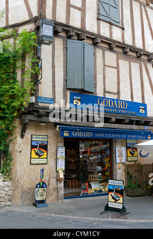 Boutique à Bergerac, France, vendant des produits locaux, principalement les produits de canard Banque D'Images