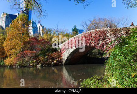 Automne dans Central Park, New York Banque D'Images