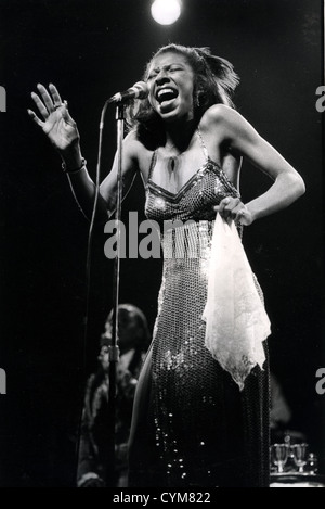 NATALIE COLE (1950-2015) Photo de chanteur fille de Nat King Cole sur 1985 Banque D'Images