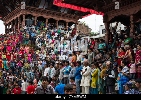 Teej festival 2012 célébré à Durbar Square à Katmandou, Népal Banque D'Images
