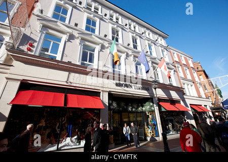 Brown Thomas Stocker Grafton Street Dublin République d'Irlande Banque D'Images