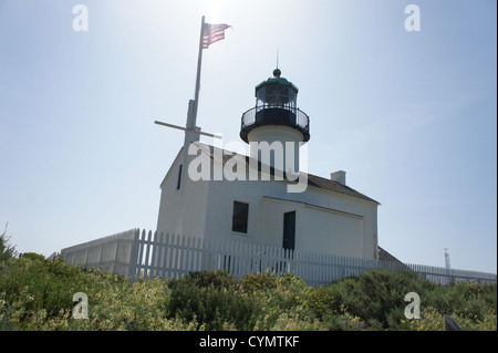 Old Point Loma Lighthouse à San Diego Banque D'Images