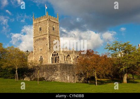 St Peter's était une église dans ce qui est maintenant le parc du château, Bristol, Angleterre,l'église a Saxon de fondations. Banque D'Images