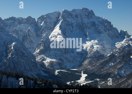 De Montasio Monte Lussari, Alpes Juliennes, Italie Banque D'Images