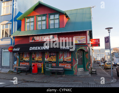 Corner shop à Reykjavik, Islande Banque D'Images