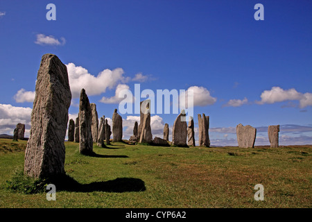 UK Ecosse Outer Hebrides Isle Of Lewis Callanish Standing Stones Banque D'Images