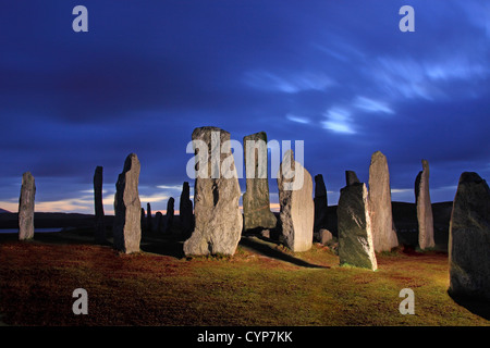 UK Ecosse Outer Hebrides Isle Of Lewis Callanish Standing Stones Banque D'Images