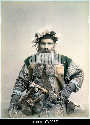 Samurai Warrior, vers 1880 Banque D'Images