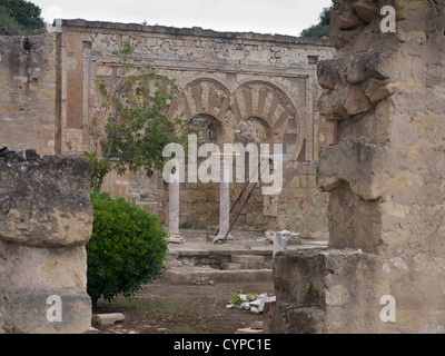 Ruines du palais maure Medina Azahara en Andalousie est un impressionnant site archéologique 15 min. du centre de Cordoba Banque D'Images