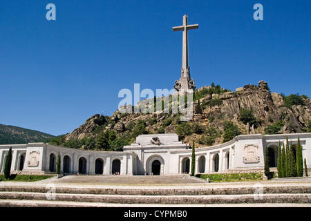 National Monument Valley de San Lorenzo del Escorial Madrid Espagne monumento nacional valle de los Caidos españa Banque D'Images
