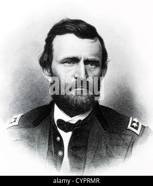 Ulysses S. Grant (1822-1885), 18e président des États-Unis, Portrait, circa 1864 Banque D'Images