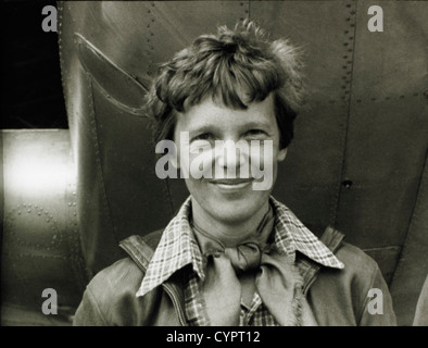 Amelia Earhart (1897-1937), pionnier de l'Aviation américaine, Portrait, 1937 Banque D'Images